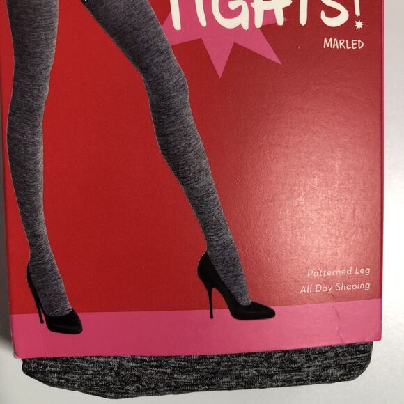 Spanx Tights Womens B Gray Marled Patterned Leg Shapewear New - Picture 4 of 9